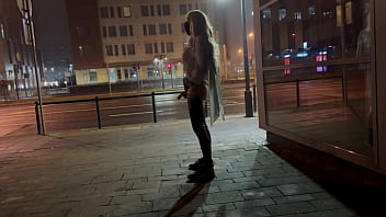 Big Dick And Juicy Ass Exhibitionist Shemale Flash City Crossroad Outdoor - outdoor, ass, amateur, homemade, fishnet, tranny, public, street, outside, transsexual, exhibitionis - Video 60808