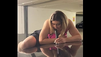 Sissy Craving For Cocks In Public Garage