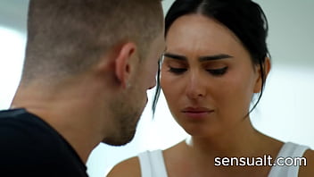 Stunning Big Tit Brunette Tranny Girl Seduces Her Friend And Loves Being Fucked Doggy Style - Roman Todd, Ember Fiera