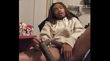 Ebony Beauty Tavaius Young Sits And Sucks On Bbc Dildo