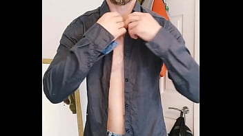 English Bull Scrubs Up Well, Shirt And Jeans Gets Stripped Bare