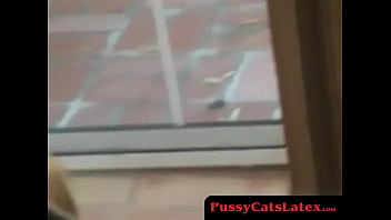 Pussycatslatex.com - Anastasia' Anal Adventure With Vintage Latex Digits