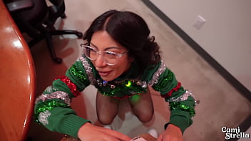 Big Titty Latina Coworker Fucks Me At Office Christmas Party For All To Hear