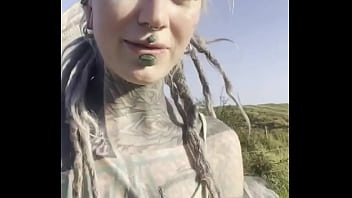 Just A Happy Hippie Country Girl Talking To Cows And To You :d -#tattooart #blackwork #blackworktattoo #bodysuit #faceta...