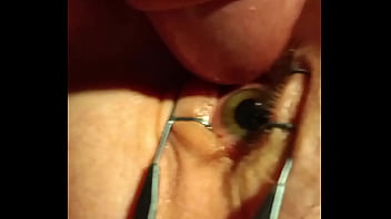 A Dick Rubs Against An Isolated Eye And Cum