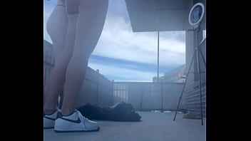 Behind The Scenes Of Practicing Outside For Naked Tik Tok