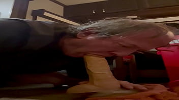 Swallowing My 10_ Dildo All The Way While I_m Riding My Monster Dildo