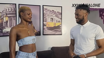 Black Sex Toy Delivery Girl Deliver Her Sexy Teen Pussy To Pretty Face Xxhomealone.