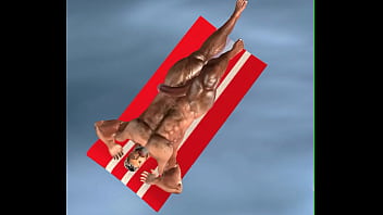 Big Hunk Chris Chester Relaxes In Pool,and Plays With His Huge Dick