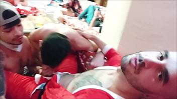 The Good Boys Give A Sweet Blowjob To Santa!!!