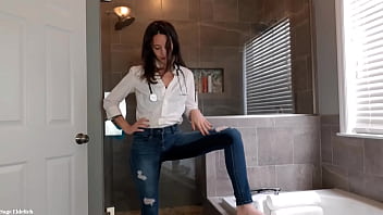 Doctor Sage Eldritch Wetting Blue Jeans _ Panties On A Casual Friday