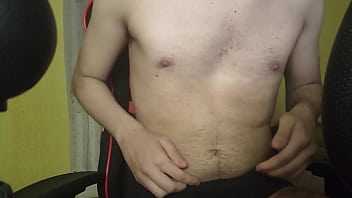 Skinny Fat Dude Jiggles His Belly And His Moobs