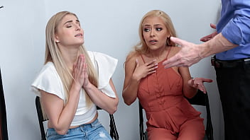 Mall Officer Arrests Blonde Milf And Teen Identified As Family Members And Escorts Them To The Backroom - Fuckthief