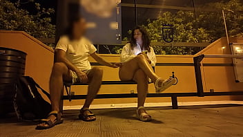 Stranger Seduced A Milf At A Bus Stop. Fucking On The Street With Someone Else' Wife