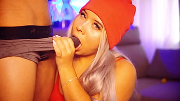 This Blonde Latina' Daily Obsession: Sucking Cock Until Her Mouth Is Overflowing With Cum!