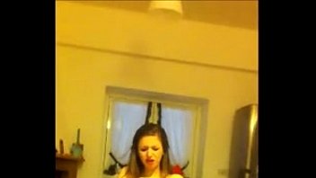 Sexy Teen Slut Strips And Masturbates On Camera