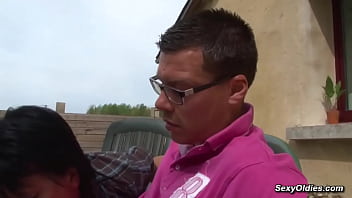 Brunette Housewife Anal Fucked In The Garden