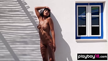 Petite Asian Babe Angel Constance Squeezing Orange On Her Perfect Tits