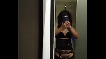 The Transvestite Who Combines The Roles Of Shemale, Tranny, Crossdresser, Tgirl, Sissy, Femboy And Ladyboy Opens The Toilet Door To Show Her Body To The Audience