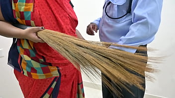 Security Man Dick Flashing To Maid