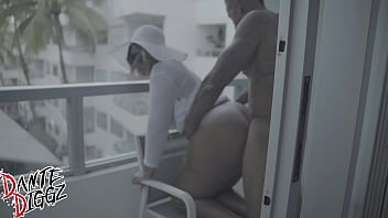 Phat Booty Afro Latina Shanice Luv Puts On A Show For The Hotel While Taking Bbc On A Balcony - Preview