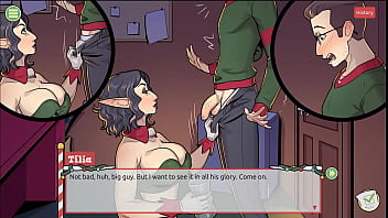 Claus_ Secret Surprise [ Xmas Hentai Game ] Ep.4 The Boss Has A Not So Small Cock After All !