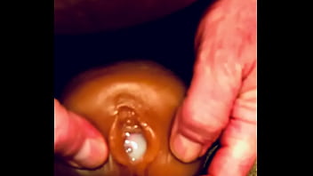 Pumping Cum - Fleshlight Gets Gaped In Slow Motion