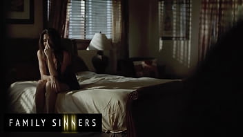 Family Sinners - Silvia Sage Takes Comfort In Her Stepson Seth' Arms When She Gets The Urge To Suck His Big Dick