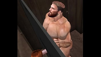 Lucky Gal Gets To Suck Off Huge Bull Luke Stoltman At Glroy Hole