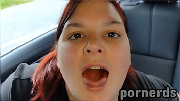Whore Scarlett Swallows Many Men' Cum In Public Car Play