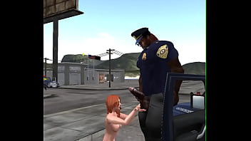 She Fucks A Huge Black Cop To Get Out Of Speeding Ticket