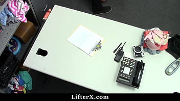 Teen Gets Submitted For The Strip Search In The Security Room - Lifterx