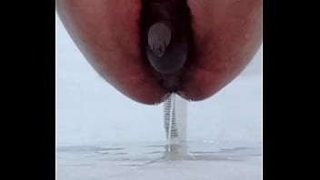 Young Hot Guy Peeing From Anal