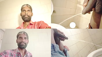 Rajesh Playboy 993 Two Pissing In The Bathroom Videos Merged In One Single Video. Massaging Cock Rubbing Balls Big Cock Hairy Dick