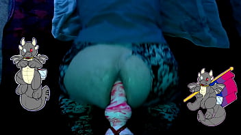 Dragon Riding Neon Werewolf