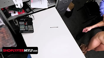 Massive Tits Thief Gets Fucked And Fingered By A Horny Loss Prevention Officer