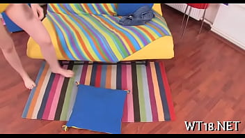 Playful Babe Nice-looking Removes Guy'