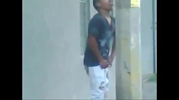 Amigo Caught Pissing Outside
