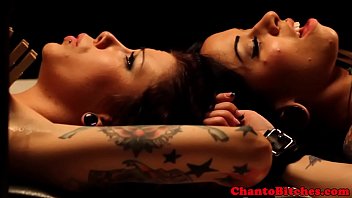 Tied Up Lesbo Bdsm Fetish Lovers Clamped