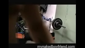Handjob In Home Gym