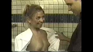 Small Titted Blondie Fucks In Bathroom