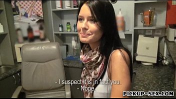 Skanky Big Tits Receptionist Nadine Pounded For Cash