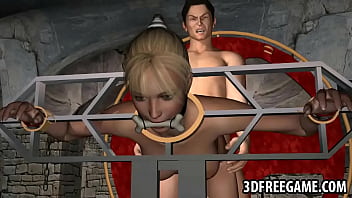 Restrained 3d Blonde Babe Getting Fucked Hard