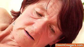 Plain Gramma Matylda Spreads And Toys Hirsute Cunt