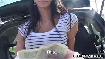 Pizza Delivery Girl Liliane Fucked With Her Customer - blowjob, brunette, amateur, public, flashing, money, eurobabe - Video 6026074