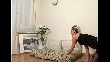 Hottie Caresses Two Knobs