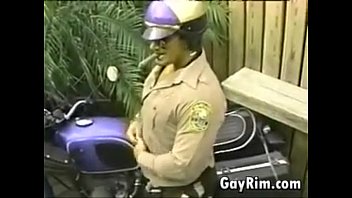 Officer Stroking His Cock