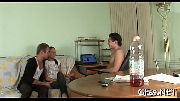 Beauty Having 1st Time Trio