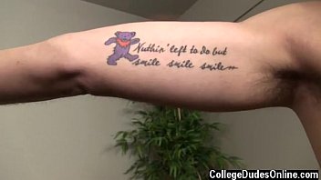 Sexy Men They Both Lie Down On The Sofa Next, Interchanging Some