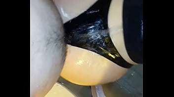 Me Fucking My Wife' Big Wet Ass In Latex Strings In Shower - fucking, big, ass, huge, oiled, girl, amateur, homemade, wife, fuck, wet, oil, latex, POV, dick, hom - Video 6105790
